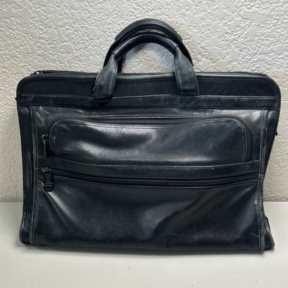 Tumi Other - Vintage TUMI 9602D3 Napa Leather Laptop Briefcase Organizer Black Office Work